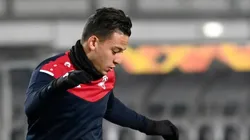 Cristian Benavente disputó el partido como delantero.