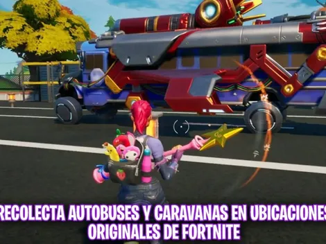 Recolecta autobuses y caravanas en ubicaciones originales de Fortnite