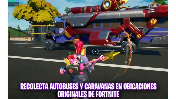 Recolecta autobuses y caravanas en ubicaciones originales de Fortnite