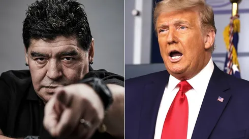 Diego Maradona y Donald Trump