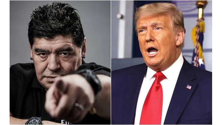 Diego Maradona y Donald Trump