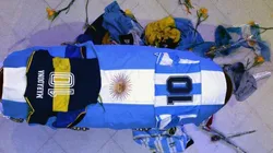 Foto de la despedida de Diego Maradona.