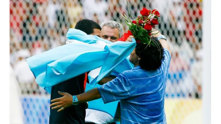 El mensaje de Riquelme para Maradona en Instagram: "Gracias, Diego"