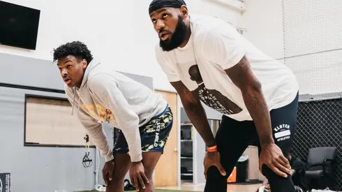 LeBron James y su hijo Bronny