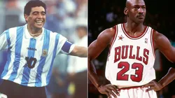 Diego Maradona y Michael Jordan