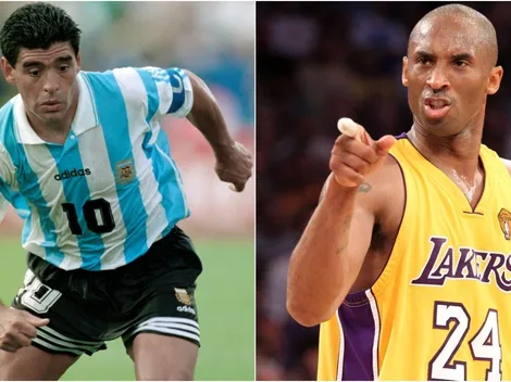 "Maradona es mi ídolo, yo amo a Maradona": Kobe Bryant