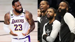 LeBron James, Kevin Durant, Kyrie Irving y James Harden