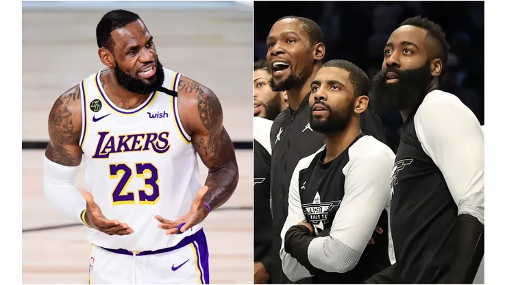 LeBron James, Kevin Durant, Kyrie Irving y James Harden