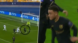 El gol de Sergiño Dest para Barcelona.