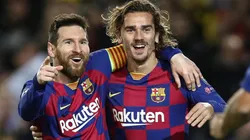 Antoine Griezmann junto a Lionel Messi.