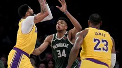 Anthony Davis Giannis Antetokounmpo y LeBron James