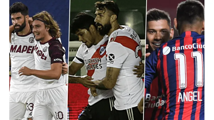 Lanús, River y San Lorenzo sonrieron este fin de semana.
