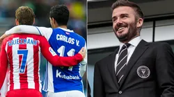 Antoine Griezmann, Carlos Vela y David Beckham