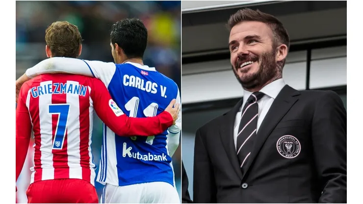 Antoine Griezmann, Carlos Vela y David Beckham