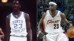 Michael Jordan y LeBron James a los 19 años