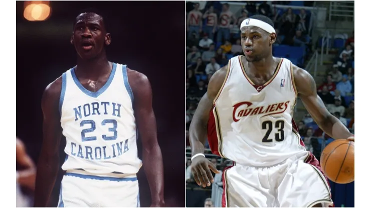 Michael Jordan y LeBron James a los 19 años
