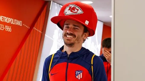 Así llegó el francés a un partido después de que Kansas City Chiefs ganara el Super Bowl.