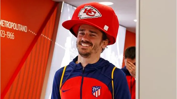 Así llegó el francés a un partido después de que Kansas City Chiefs ganara el Super Bowl.