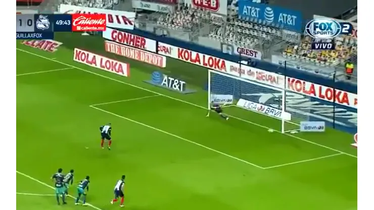 Gol de Vincent Janssen para Monterrey.