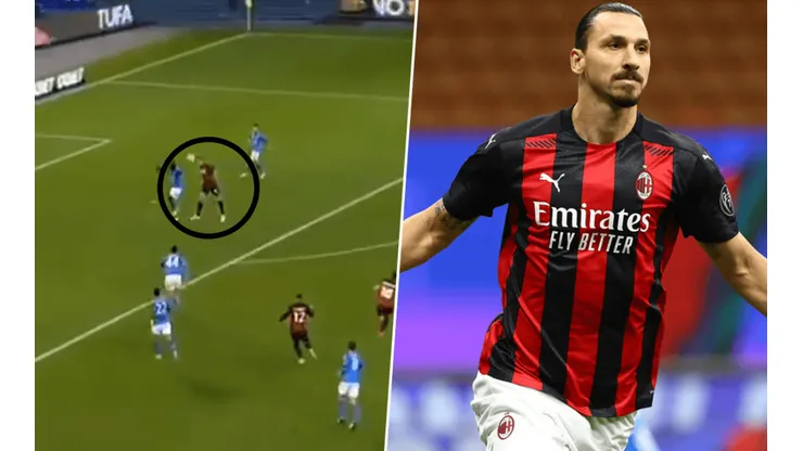 Golazo y festejo de Zlatan Ibrahimovic.