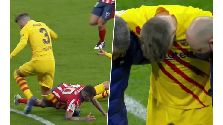 El momento de la lesión y el del llanto.