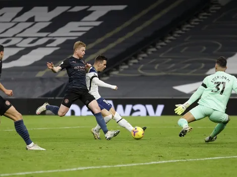 Lo Celso entró y en la primera que tocó puso el 2 a 0 contra el Manchester City