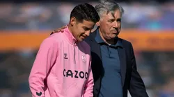 "Están decepcionados": Ancelotti habló cómo llegaron de ánimo James y Mina
