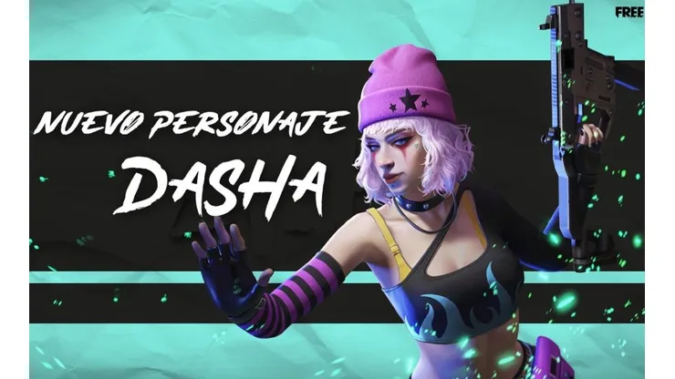 Dasha es la nueva personaje de Free Fire ¡Cuatro habilidades en una!