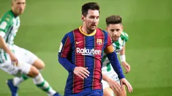 Foto de Lionel Messi y Ronald Koeman.