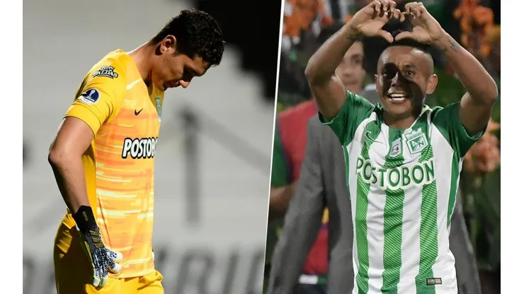 Aldair Quintana y Vladimir Hernández, jugadores de Atlético Nacional.