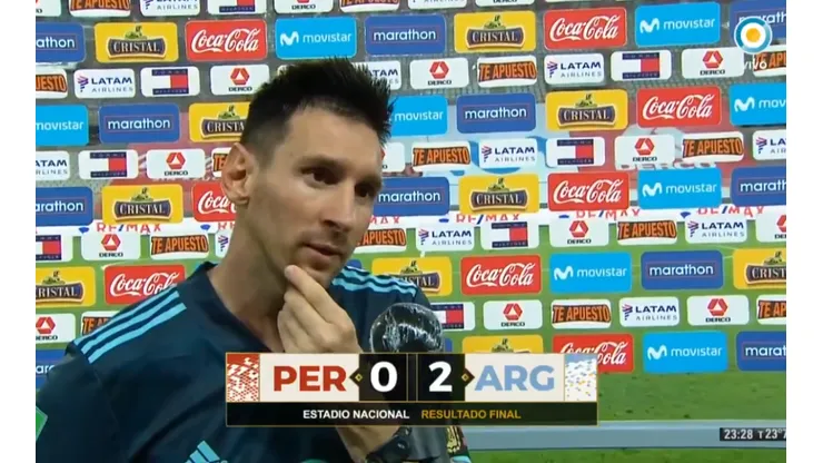 Lionel Messi no jugó un gran partido contra Perú.