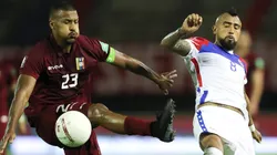 Soteldo armó el centro y Rondón le marcó el 2-1 a Chile a los 82'