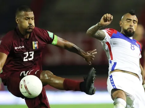 Soteldo armó el centro y Rondón le marcó el 2-1 a Chile a los 82'
