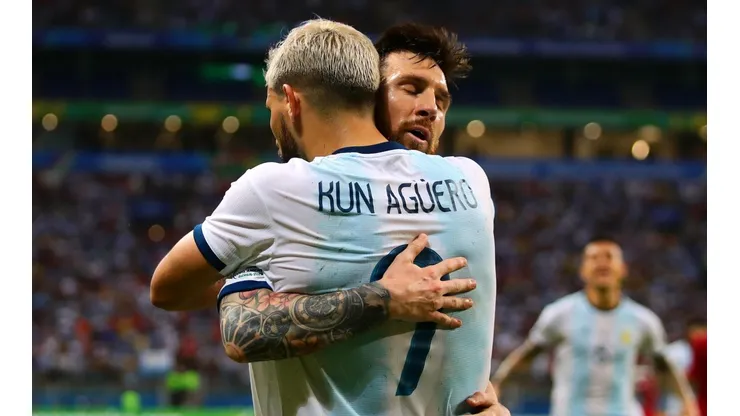 Sergio Agüero y Lionel Messi, compañeros y amigos.