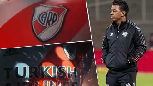 Foto de Marcelo Gallardo y la nueva camiseta de River.