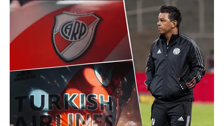 Foto de Marcelo Gallardo y la nueva camiseta de River.