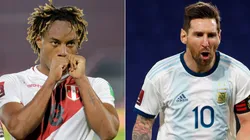 Perú vs. Argentina juegan por la fecha 4 de las Eliminatorias a Qatar este martes (Getty Images).