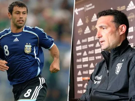 Scaloni abrió la conferencia de prensa con un mensaje para Mascherano