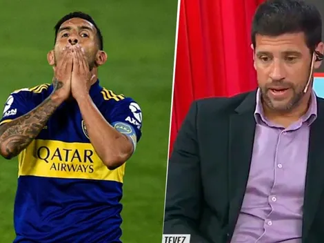 Seba Domínguez, sobre la patada de Tevez: "Esta jugada es el límite"