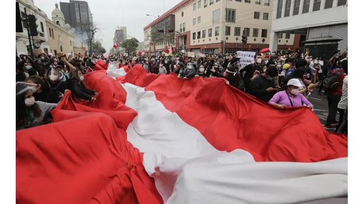 Las marchas han sido predominantemente blaquirojas.