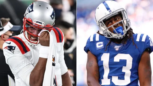 Cam Newton y T.Y. Hilton