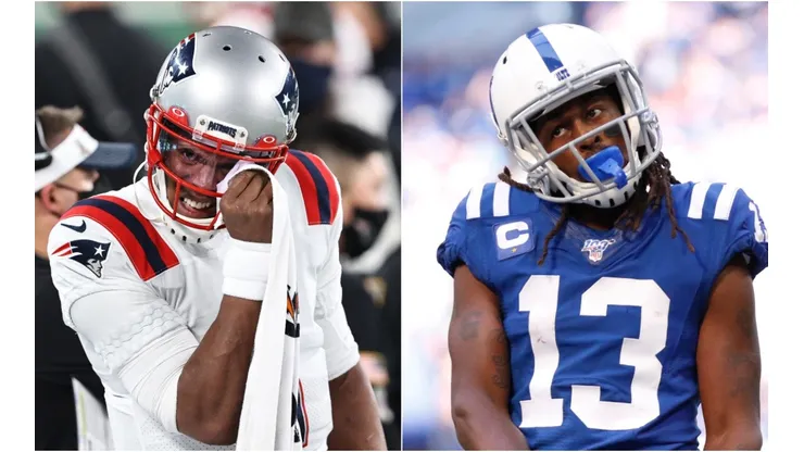 Cam Newton y T.Y. Hilton