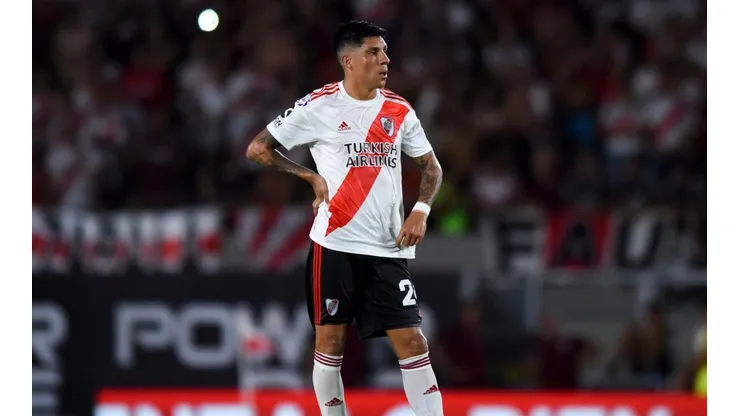 Enzo Pérez salió de lesionado y los hinchas de River estallaron de preocupación en Twitter