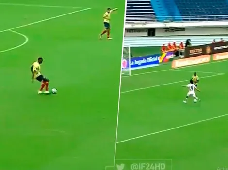 Colombia se equivocó en el fondo, Nández la armó y Cavani puso el 1 a 0 de Uruguay