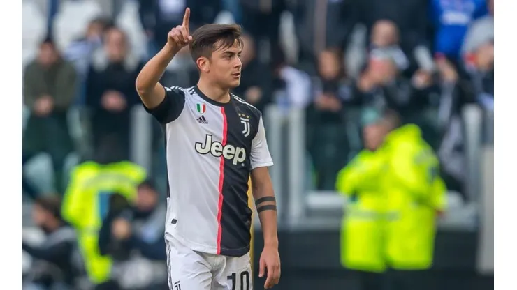 Paulo Dybala durante un partido de Juventus.