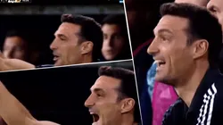 Scaloni enloqueció cuando le anularon el gol a Messi y le gritó al árbitro