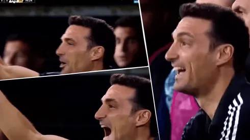 Scaloni enloqueció cuando le anularon el gol a Messi y le gritó al árbitro
