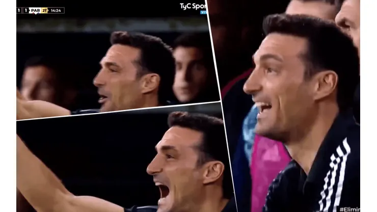Scaloni enloqueció cuando le anularon el gol a Messi y le gritó al árbitro
