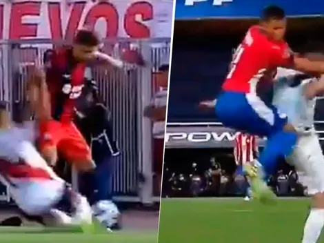 ¿Venganza? Twitter recuerda la patada de Palacios a Oscar Romero en un River - San Lorenzo