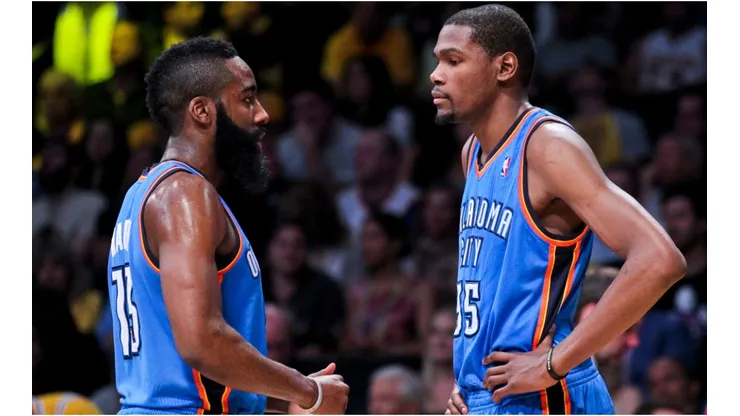 James Harden y Kevin Durant
